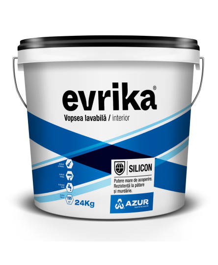 EVRIKA Vopsea lavabilă de interior cu silicon
